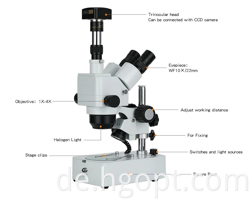 Stereo Digital Microscope Trinocular Stereo Microscope